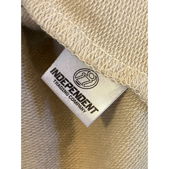 The Great PNW Mens Keep on Squatchin Sasquatch Hoodie Size Medium Beige AN EXC - Picture 5 of 9